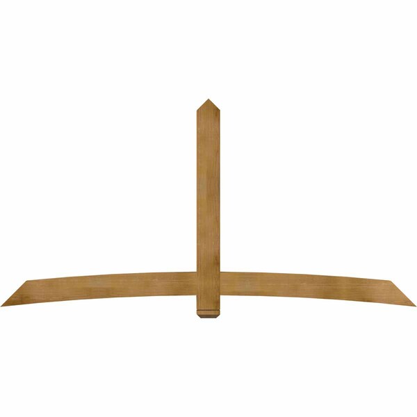 Ekena Millwork Bellingham Rough Sawn Timber Gable Bracket, Western Red Cedar, 108"W x 54"H x 4"D x 6"F, 12/12 Pitch GBW108X54X0406BEL00RWR - main